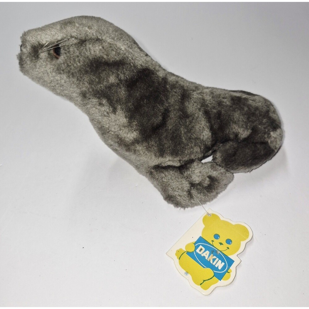 Vtg 1976 Dakin Finnegan Seal Plush Bean Bag #28-3410 NWT Stuffed Animal 70s